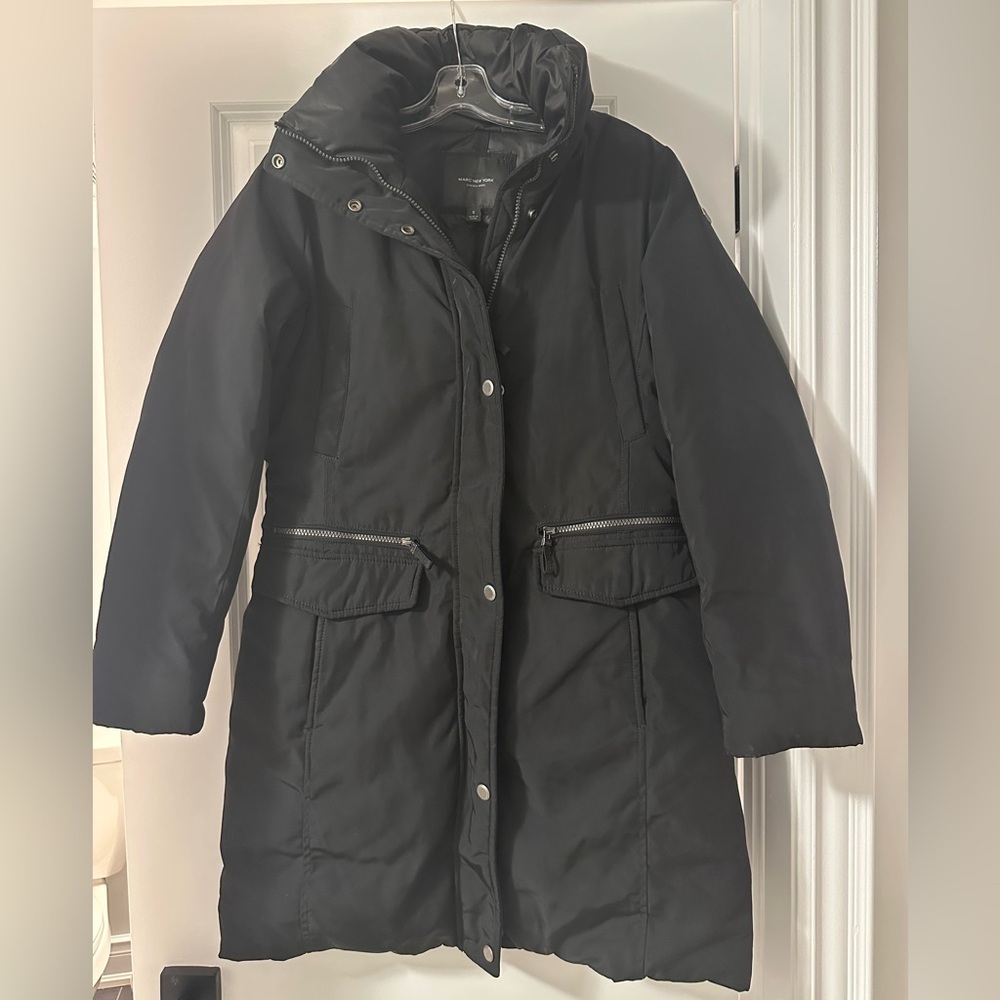 Marc New York Down Filled Heavy Midi-Length Winter Parka Coat